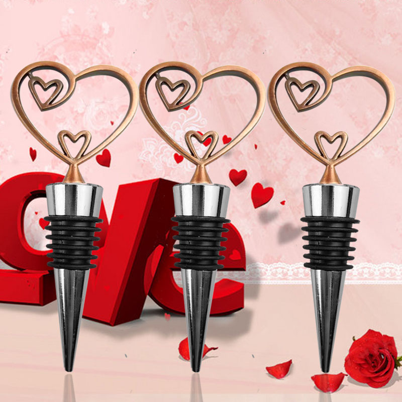 Love design heart shape wine stopper, popular sealed champagne stoppers  Cute funny reusable silicon